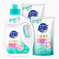 超能_花漾柔护洗衣液_1kg+500g*2袋补充装