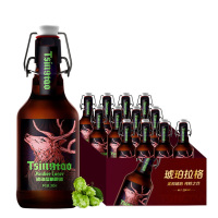 青岛啤酒13.8°p琥珀拉格啤酒380ml*12瓶