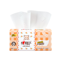 心相印婴儿100抽18包装三层立体压花塑装面巾纸 DT2100(散包)18包