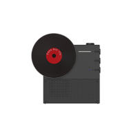 HYUNDAI怀旧唱片蓝牙音箱YH-香氛款F033 黑色