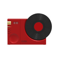 HYUNDAI时光黑胶唱片时钟蓝牙音箱YH-F170 中国红