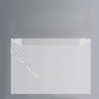 名凌A4文件袋收纳袋档案袋白色加厚纽扣袋(50个装A4斜纹款)