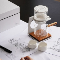 南山先生见山自动泡茶器(鸦青/透明随机)