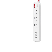德力西遇见系列延长线插座(带电源适配器)三位五孔+3USB[极地白]CD98E-DK3X3U 1.6