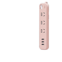 德力西遇见系列延长线插座(带电源适配器)三位五孔+3USB[心动粉]CD98E-DK3X3U(F) 1.6