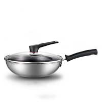 美的(Midea)不锈钢炒锅MP-CJ32Wok504 带盖32cm