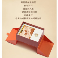 万事利纯粹真我耀目套装(中方巾/胸针)