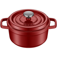 苏泊尔珐琅铸铁锅 经典系列 酒红ET24MF01-R