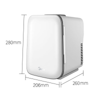 美的(Midea)迷你冰箱两用冷藏加热冷暖箱4L DC-4M