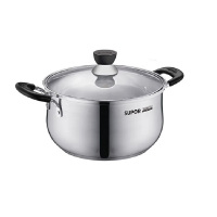 苏泊尔不锈钢双耳防烫燃气电磁炉通用汤锅ST20H3 20cm