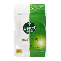 滴露卫生湿巾10片KT*10包[普通包装随机发]