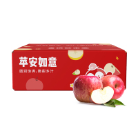 百果园|山东烟台红富士5斤彩箱装(单果径80mm+)