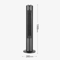 美的(Midea)塔式电风扇遥控定时预约FZA10TSL黑色机械款