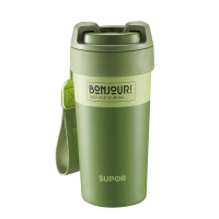 苏泊尔咔哒旋饮保温杯500ml KCV50AB10 旷野绿