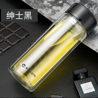 象力梅兰玻璃杯 黑色 300ml XL1107-300(40只装)