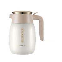 苏泊尔304不锈钢家用星空保温壶KC16BK1晨曦白 1.6L