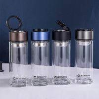 象力经典提环玻璃杯 灰色 360ml XL1208T-360(40只装)