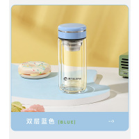 象力清新玻璃杯 蓝色 220ml XL1230-220(40只装)