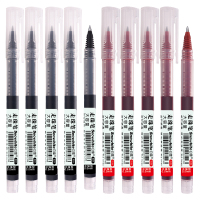 白雪文具T15简约直液式26支黑+4红 T15.5-1107/T15-22011