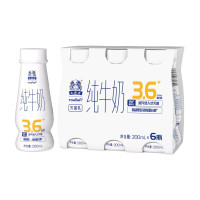 土姥姥常温瓶装纯牛奶 200ml*6瓶