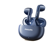 飞利浦蓝牙耳机真无线半入耳式运动跑步音乐耳麦降噪耳机TAT1199 深蓝