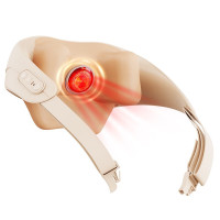 飞利浦颈椎按摩器肩颈腰背部按摩仪斜方肌披肩3206N米白色