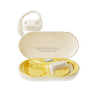 爱国者(AIGO)蓝牙耳机挂耳式无线开放式 OWS气传导概念耳麦TG330 米色