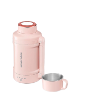 摩飞便携电热水杯电热水壶 便携式烧水壶MR6061粉