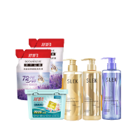舒蕾(SLEK)秋硕 玉露六件套2440g 洗发露护发素沐浴露洗衣液洗衣凝珠套装