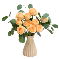 花点时间十全十美(实物玫瑰10枝,颜色随机,72小时发货、电话保持畅通)