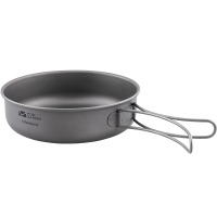 牧高笛(MOBIGARDEN)户外露营超轻野炊锅煎锅便携折叠平底锅L NX20666035 钛色