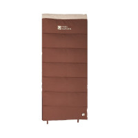 牧高笛(MOBIGARDEN)户外露营加厚防寒大豆纤维新月磨毛睡袋NX23562003 岩泥棕1.2KG