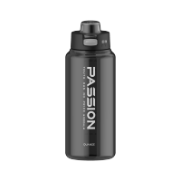 全格(Quange)一键开盖Tritan吸管运动杯TR108-1000 1000ml 黑色