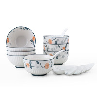 菲米生活(PHMI)吟花悦语陶瓷餐具组合(十六件套)FM-CJ2304