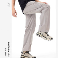 骆驼(CAMEL)男款梭织长裤A14CZ01684C麦卡其2XL码