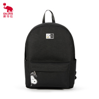 爱华仕(OIWAS)双肩包史努比联名款校园风学生背包 女韩版简约时尚潮流书包OCB4361A 黑色
