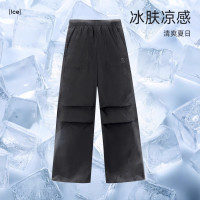 骆驼(CAMEL)男款梭织长裤A14CZ01684C幻影黑XL码