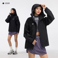 骆驼(CAMEL)中性款单层冲锋衣A34BA46169B幻影黑2XL码