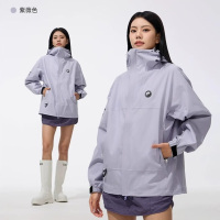 骆驼(CAMEL)中性款单层冲锋衣A34BA46169B薇紫色XL码