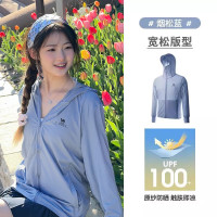 骆驼(CAMEL)中性防晒衣M13BA03100B 烟松蓝 M码