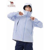 骆驼(CAMEL)中性款硬壳冲锋衣735BA31011远山蓝L码