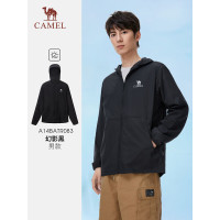 骆驼(CAMEL)男防晒衣A14BATR083 幻影黑 2XL码