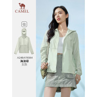 骆驼(CAMEL)女防晒衣A24BATR084 海沫绿 M码