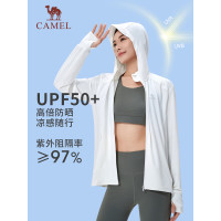 骆驼(CAMEL) 女防晒衣J23BASX001A无际白XL码