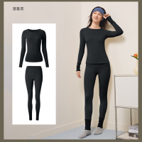 蕉下(BENEUNDER)女士肌底内衣套装(高暖)SF05124-漫暮黑-165/72A(L)