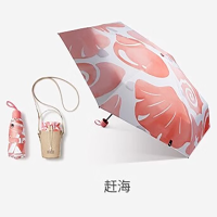 蕉下(BENEUNDER)五折黑胶防晒伞BM65224-赶海