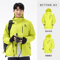 骆驼(CAMEL)男款冲锋衣A15BA45075萤石绿 M