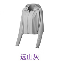 蕉下(BENEUNDER)冰薄系列披肩防晒服-远山灰-F(均码)