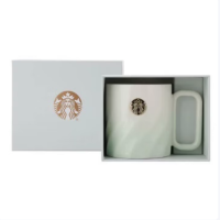 星巴克清透薄荷绿款徽章马克杯 390mL