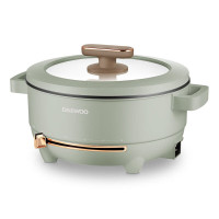 ‪大宇(DAEWOO)多功能电煮锅5L大容量电火锅DYHG-5036 云雾绿